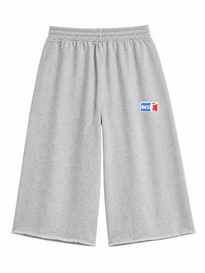 CK1 BRANDED 3/4 SHORTS [ GRY ]