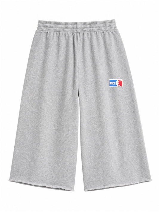 CK1 BRANDED 3/4 SHORTS [ GRY ]