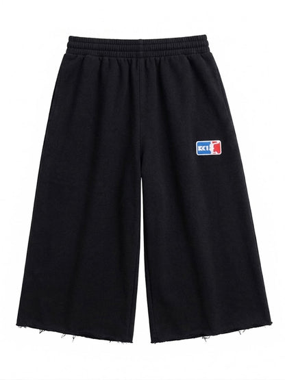 CK1 BRANDED 3/4 SHORTS [ BLK ]
